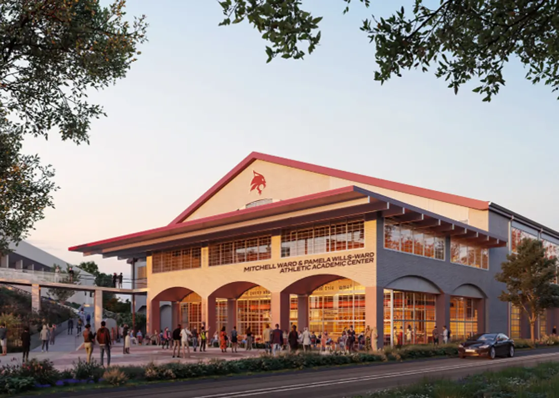 Rendering of outside of wellness center